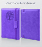 Biuwory Lined Journal Notebook for Women Men,256 Pages A5 Hardcover Leather Journals for Writing,Travel,Business,Work & School,College Ruled Notebooks for Note Taking,Diary Notepad 5.7"×8.3" purple