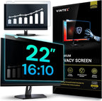 VINTEZ 22 Inch 16:10 Privacy Screen for Computer Monitor and Laptop - Anti Glare Protector Film Blue Light Filter Eye Protection - Computer Screen Privacy Shield, [1 Pack]