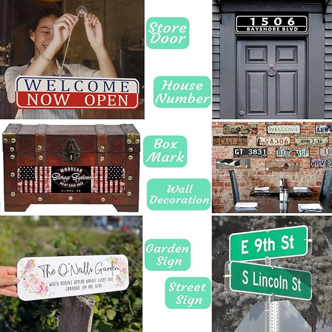 Custom Sign, Personalized Street Sign Metal with Your Text, Name, Logo, Photo for Office, Business, Workplace, Home, Cafe, Bar, Indoor, Outdoor