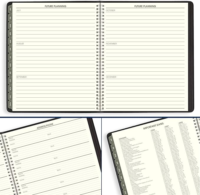 AT-A-GLANCE 2026 Planner, Monthly, 9" x 11", Large, Recycled, Black (70260G0526)