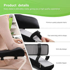 LargeLeaf Ergonomic Office & Gaming Chair with Memory Foam Armrest Pads 2-Piece Set