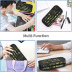 YIJIUWKIS Camo Pencil Box for Kids Adults, Usa Flag Style Pencil Case for Boys Girls, Green Pencil Pouch Big Capacity Portable Pencil Holder Stationery Storage Desk Pen Bag for School Office
