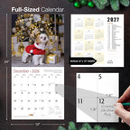 MICASA PRESS Shih Tzu 2026 Wall Calendar 12 Month | 12" x 24" Open | Thick & Sturdy Paper | Holiday Gift | Cute Puppy Dog Calendar 2026