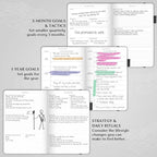 Legend Planner – Weekly & Monthly Life Planner to Hit Your Goals & Live Happier. Organizer Notebook & Productivity Journal. A5 (Mystic Gray)