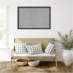 Amanti Art Black Framed Magnetic Board 26x38 Large Vision Board for use with Magnets, 100% Metal Sheet to Display Items as Office Decor or for Home Organization in mudroom, Kitchen or Kids Room