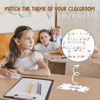 Name Tags for Classroom Cubbies, 30 Colorful Name Plates for Desks, Back to School Self Adhesive Name Tags Sticker for Teachers Elementary - A11
