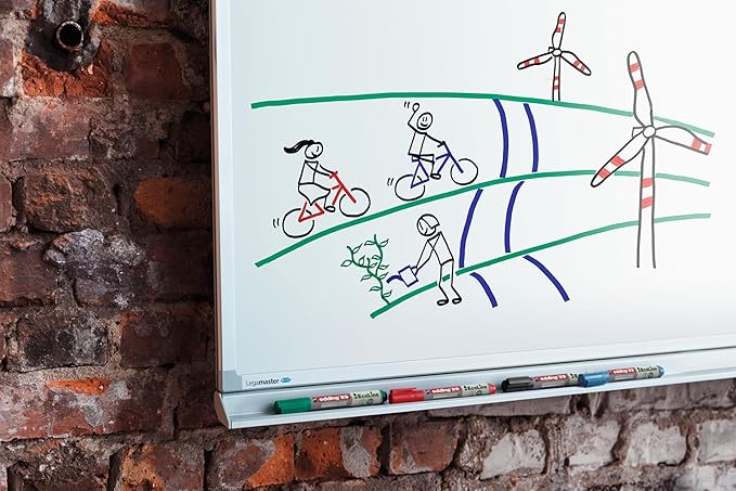 edding 29 Ecoline whiteboardmarker - rood - 10 whiteboardstiften - beitelpunt 1 - 5 mm - boardmarker uitwisbaar - voor whiteboard, flipchart, magneetbord, prikbord, memobord - sketchnotes - navulbaar