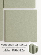 Bumusty Large Cork Board 47"x35" Alternative - 12 Pack Felt Wall Tiles with 70 Safe Removable Adhesive Tabs, 30 Pushpins, Cork Boards for Walls Pin Board Bulletin Board Office Decor (Sage)