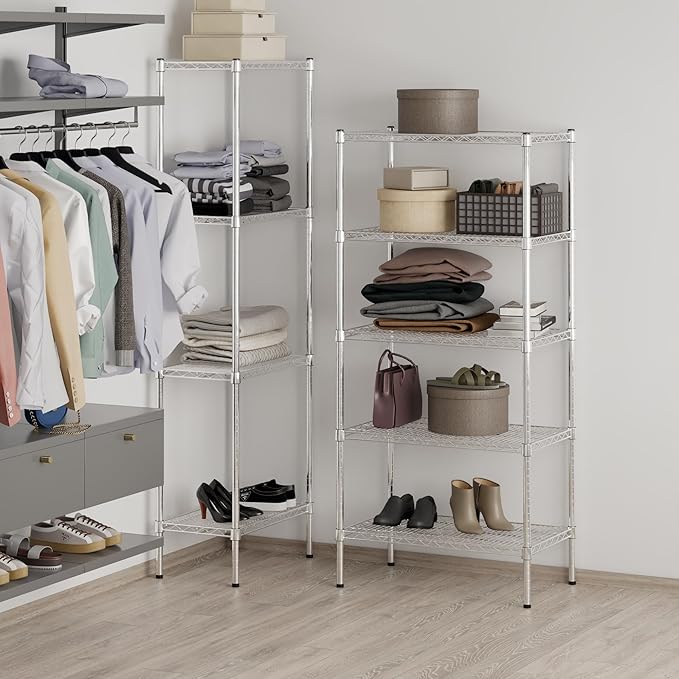 Regal Altair 18" Deep x 30" Wide x 64" Height Wire Shelving Kit | 5-Tier | NSF Commercial Storage Rack Unit