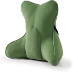 Ailuteie Lumbar Support Pillow(Pat. Pend) for Lower Back Pain Relief – Multi-Functional Ergonomic Lumbar Cushion, Reading Pillow for Office Chair, Car Seat & Sofa,Olive Green