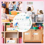 30 Name Tags for Classroom Cubbies, 3x9 in Ocean Animals Name Plates for Desks, Classroom Must Haves for Teachers Elementary - A06