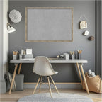 Amanti Art Silver Framed Magnetic Board 22x30 Medium Vision Board for use with Magnets, 100% Metal Sheet to Display Items as Office Decor or for Home Organization in mudroom, Kitchen or Kids Room