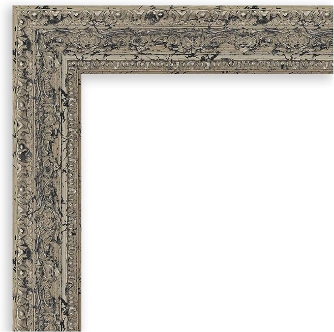 Amanti Art Silver Framed Magnetic Board 23x29 Medium Vision Board for use with Magnets, 100% Metal Sheet to Display Items as Office Decor or for Home Organization in mudroom, Kitchen or Kids Room