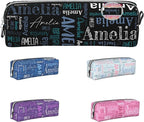Custom Pencil Case, Customized Pencil Pouch With Zipper, Durable Personalized Pencil Bag, Stationery Desk Organizer Bags For Teens Boy Girls Kids Women