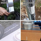 SMTAPESPRO 3 Pack Sliver Duct Tape ， Waterproof Heavy Duty Duct Tape,Strong Adhesive garyTape Bulk for Indoor Outdoor Repairs Tear by Hand, 60 Yards x 2 Inch Total，Bulk Value for Repairs