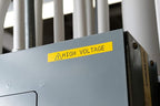 Brady Authentic (M21-375-595-YL) All-Weather Vinyl Label for Indoor/Outdoor ID, Lab and Equipment Labeling, Black on Yellow- For M210, M210-LAB, M211, BMP21-PLUS and BMP21-LAB Printers, .375" W, 21' L
