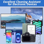 Ordilend Screen Cleaner Refill Kit for Keyboard Cleaning Kit Laptop Cleaner, 10-in-1 Computer Screen Cleaning Brush Tool, Streak-Free Spray for Computer, Phone, Pad, Includes Microfiber Cloth, 60ML