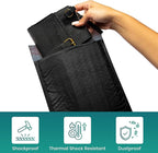 Levex - #2 8.5" x 12" [5 Pack] Black Poly Bubble Mailers, Padded Envelope Mailers, Packing Envelope & Mailing Bags for Shipping