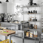 Regal Altair 24" Deep x 30" Wide x 74" Height Wire Shelving Kit | 5-Tier | NSF Commercial Storage Rack Unit