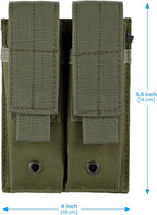 Tactical Single/Double Pistol Mag Pouch Outdoor Molle Open-Top Magazine Pouch for Glock M1911 92F
