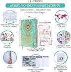 Law of Attraction Planner 2026 Deluxe with Productivity App | Weekly & Monthly Goal-Setting Planner, Life & Gratitude Journal | Include Foldable Vision Board, Gift Box & Stickers
