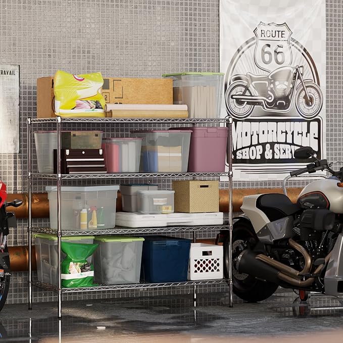 Regal Altair 24" Deep x 54" Wide x 54" Height Wire Shelving Kit | 4-Tier | NSF Commercial Storage Rack Unit
