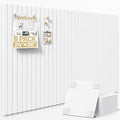Large Cork Board for Wall 36" x 24" White Bulletin Board with Safe Removable Adhesive Squares for Pictures Photos, Alternative CorkBoard Felt Pin Boards Tiles for Office Classroom Wall Decor - 6 Pack