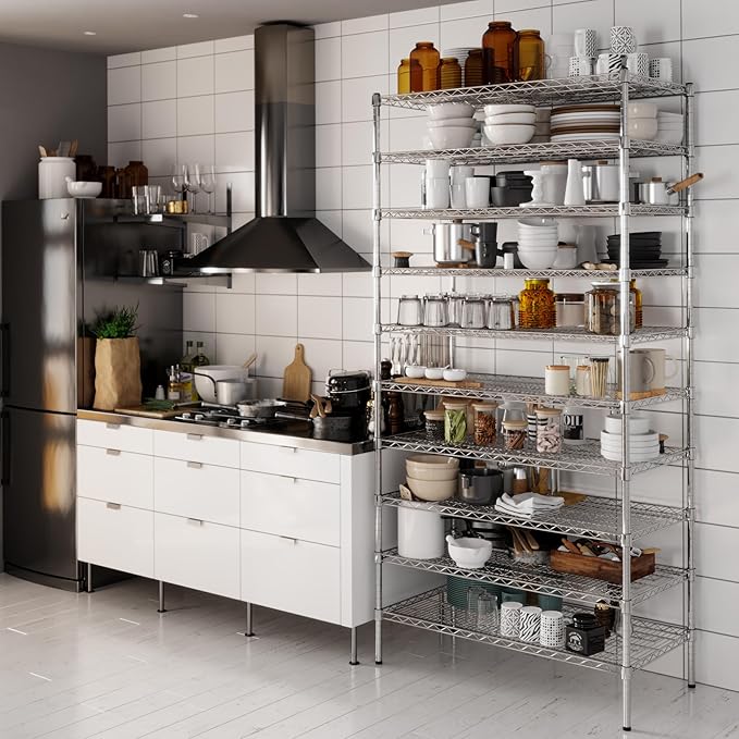 Regal Altair 21" Deep x 42" Wide x 86" Height Wire Shelving Kit | 10-Tier | NSF Commercial Storage Rack Unit