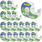 JEFURE 18 Pcs Transparent Tape with Dispenser, 0.7 x 1000 in Clear Tape Rolls Bulk, Office Tape Refills for Desk, Craft, and Gift Wrapping