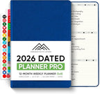 Dated, 2026 Planner, 5.8” x 8.3” - The #1 Productivity Planner to Achieve Your 2026 Goals - Planner 2026-2027 by PRODUCTIVITY STORE (A5, NAVY BLUE)