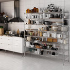 Regal Altair 21" Deep x 72" Wide x 74" Height Wire Shelving Kit | 8-Tier | NSF Commercial Storage Rack Unit