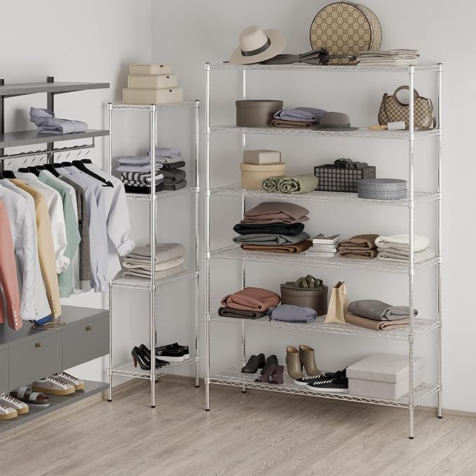 Regal Altair 21" Deep x 54" Wide x 86" Height Wire Shelving Kit | 6-Tier | NSF Commercial Storage Rack Unit