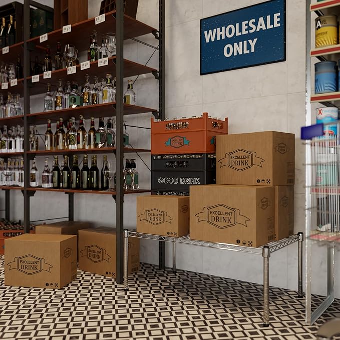 Regal Altair 21" Deep x 36" Wide x 14" Height Wire Shelving Kit | 1-Tier | NSF Commercial Storage Rack Unit