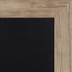 DesignOvation Beatrice Framed Magnetic Chalkboard, 13x23, Rustic Brown