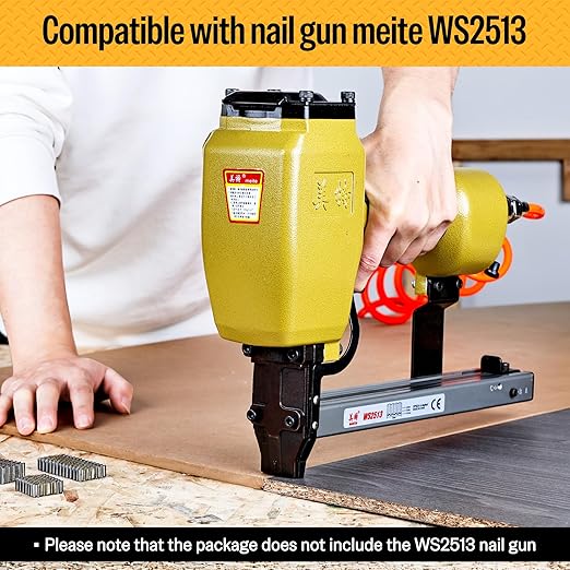 meite Corrugated Fasteners MC112 25 Gauge 1-Inch Crown 1/2-Inch Length Corrugated W Fastener Staples 4,000 PCS/Case (1 Case)