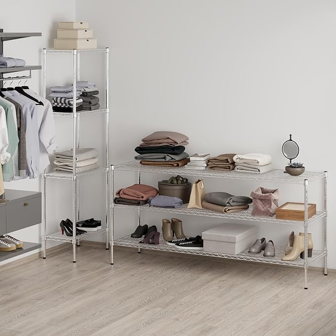 Regal Altair 21" Deep x 72" Wide x 34" Height Wire Shelving Kit | 3-Tier | NSF Commercial Storage Rack Unit