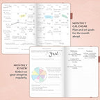 Legend Planner – Weekly & Monthly Life Planner to Hit Your Goals & Live Happier. Organizer Notebook & Productivity Journal. A5 (Rose Gold Gold)