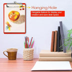 TFDLCG zm Red Nursing Clipboard with Pen Holder,Plastic Clip Boards 8.5x11 Heavy Duty,A4 Letter Size, Cute Clipboards for Women Kids Teacher,Classroom Office Home