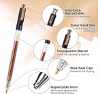 Retractable Glitter Gel Pens, 12 Colors Large Capacity Skin Tone Glitter Metallic Gel Ink Pens, 1 mm Fine Point Smooth Writing Color Pens for Adult Coloring Book Note Taking Aesthetic Art Supplies