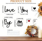 Love You Bye Wood Sign,Fall Decoration for Home&Halloween Decoration Fall Decor Autumn Wall Decor Wooden Pumpkin Sign forHallway Entryway Door,Porch,Fireplace Mantel Thanksgiving Farmhouse Living Room