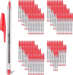 Amazon Basics Ballpoint Pens, 1.0mm, Red, 144 Pack
