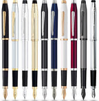 Cross Century II Refillable Fountain Pen, Fine Nib, Includes Premium Gift Box - Black Micro-Knurl