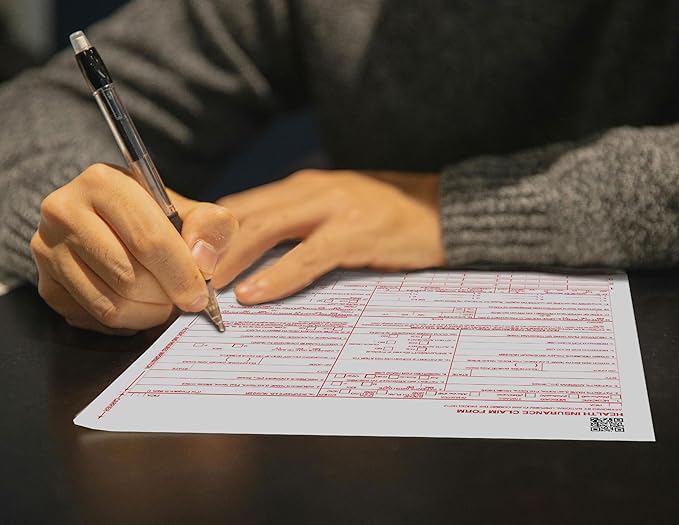 CMS 1500 Claim Forms - 500 Sheets | New Version HCFA 1500 02/2012 Revision | Laser & Inkjet Compatible Health Insurance Claim Forms for Accurate Medical Billing