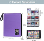 ProCase 900 Pockets Card Binder with Clear Window for Trading Cards, 9 Double Sided Pockets Cards Colletction Album Holder with Removable Sleeves for MTG, TCG, Sports Cards, Football Cards -Purple