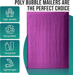 Levex - #2 8.5" x 12" [5 Pack] Purple Poly Bubble Mailers, Padded Envelope Mailers, Packing Envelope & Mailing Bags for Shipping