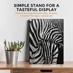 TR-LIFE 8 Inch Large Plate Stands for Display - Metal Plate Holder Display Stand + Frame Holder Stand for Picture, Decorative Plate, Platter, Plaques, Book, Photo Easel Tabletop (Gold 2 Pack)