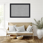 Amanti Art Black Framed Magnetic Board 28x40 Large Vision Board for use with Magnets, 100% Metal Sheet to Display Items as Office Decor or for Home Organization in mudroom, Kitchen or Kids Room