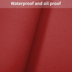 Zinkooat Leather Desk Mat,1.8mm Thick,16x60 Inch Desk Cover,Desk Protector Mat,Dresser Cover Top,Leather Table Cover,Side Table Cover,Office Desk Cover,Office Table Cover(Black+Wine Red,16x60)