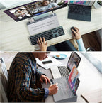 Varhomax Glass Desk Whiteboard with Storage, Desktop Organizer to-do List Memo Notepad Dry Erase White Board for Home Office and School Supplies (GrayBoard)