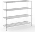 Regal Altair 21" Deep x 72" Wide x 64" Height Wire Shelving Kit | 4-Tier | NSF Commercial Storage Rack Unit